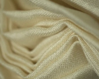 Tejido de guijarros de seda Ahimsa / Seda de la paz / Satén de seda natural Hilado de seda Yardage Tejido de seda orgánica cortado a medida Espacios en blanco de seda vegana PERLA