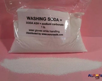 Washing Soda | Natural Dying Assist | Sodium Carbonate | Mordant Dying | Indigo Vat | Dye Assist | pH Changer Alkaline | Soda Ash