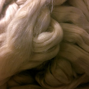Tussah Silk Roving | Silk Sliver | Wild Silk Fiber | Tussah Spinning Fiber | Silk Doll Hair | Silk Wig Hair | 4 ounces Roving, 4 oz