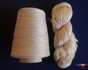 Tussah 2-Ply Yarn | Cruelty Free Silk Yarn | Yarn by the Skein Weaving Yarn | Wild Silk Yarn | Tussah Yarn | Peace Silk Yarn | Yarn for Warp
