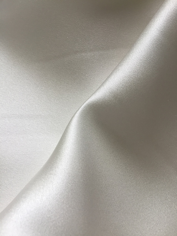 Natural Silk Satin 100% Silk Fabric Undyed Silk Ready to Dye Satin Silk for  Pillowcases White Silk Charmeuse Crepe Back Satin 