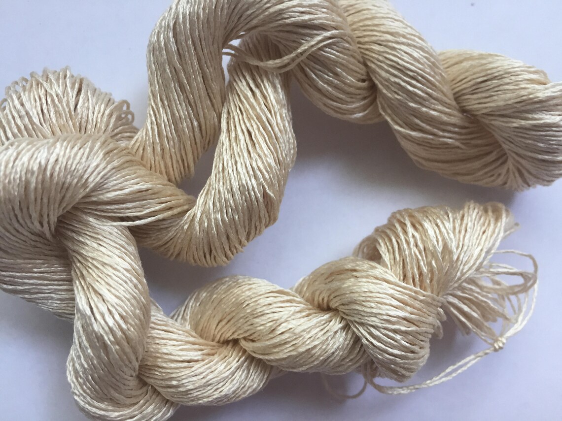 Natural Silk Skein Ahimsa Yarn Peace Silk Yarn Etsy Singapore