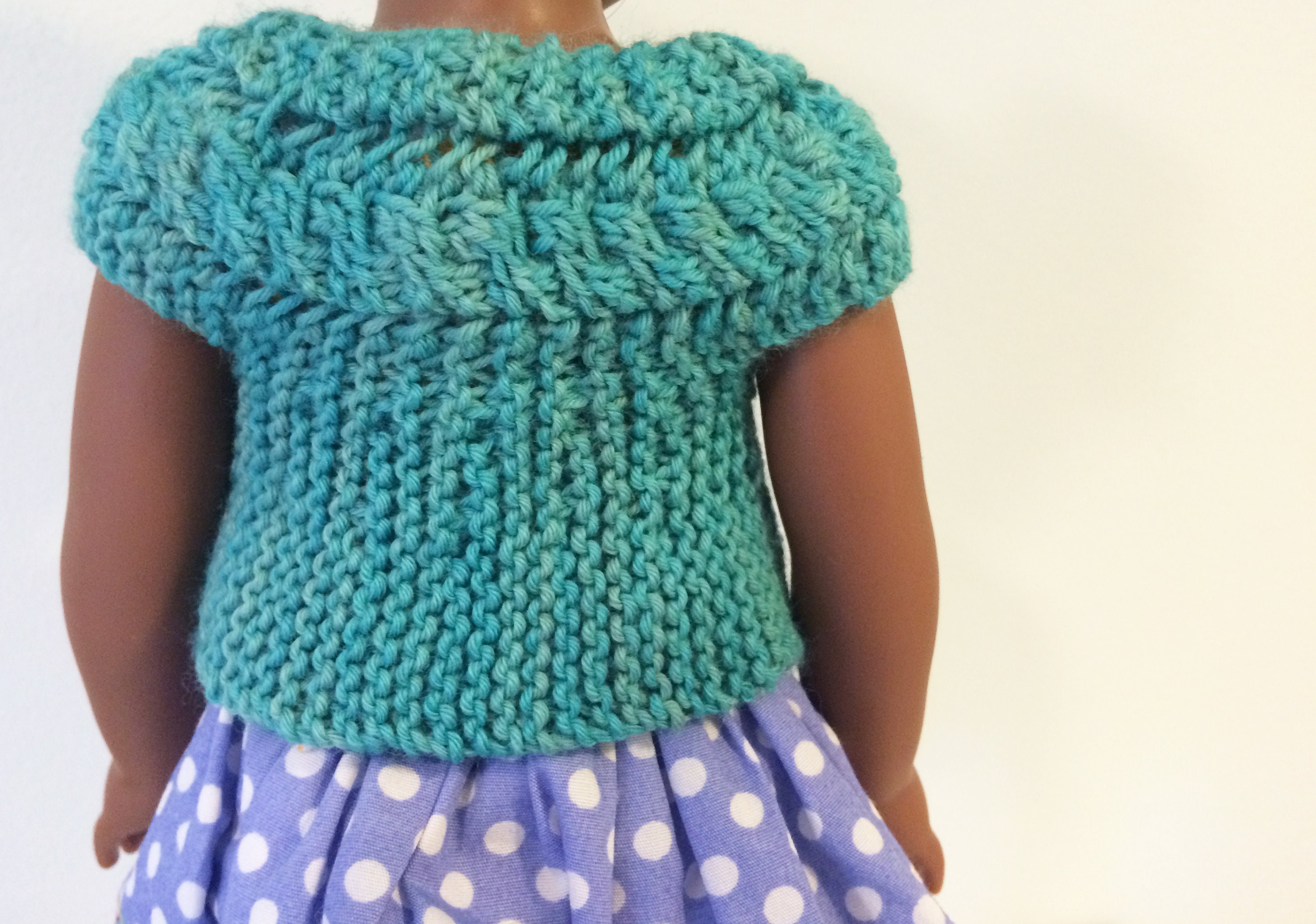 14 Doll Knitting Pattern Fits American Girl Wellie Wisher Dolls, Doll