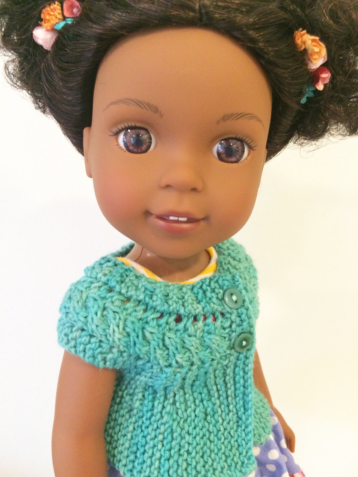 14 Doll Knitting Pattern Fits American Girl Wellie Wisher Dolls, Doll