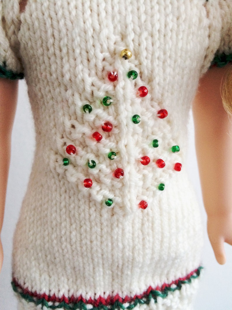 14 Doll Knitting Pattern Fits American Girl Wellie Wisher Dolls, Doll