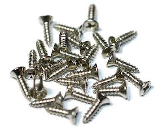 Pack of 25 Accordion Repair Universal Metals Screws (12.7mm x 3.3mm). Accordion Repair Supplies.