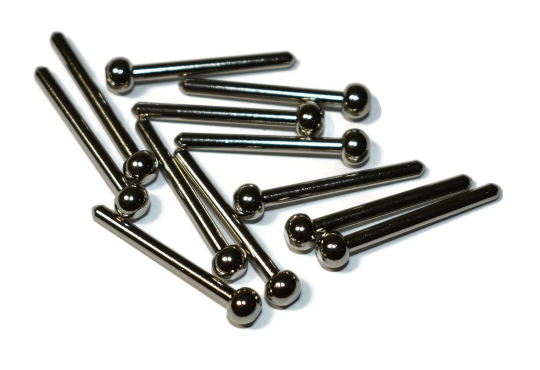 Pack of 12 Accordion Bellows Pins. Accordion Repair Parts. Accordion Accessories. 29mm X 2.5mm