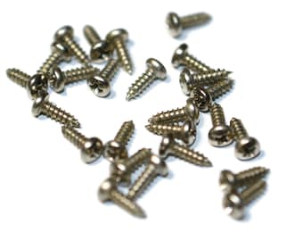 Pack of 25 Accordion Repair Universal Screws (8.3mm x 1.8mm). Accordion Repair Supplies.