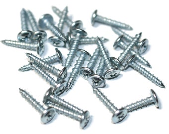 Pack of 25 Accordion Repair Universal Metals Screws (17.8mm x 2.8mm). Accordion Repair Supplies.