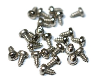 Pack of 25 Accordion Repair Universal Metals Screws (6.2mm x 2.1mm). Accordion Repair Supplies.