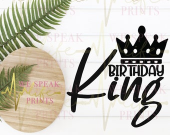 Download Birthday King Svg Etsy