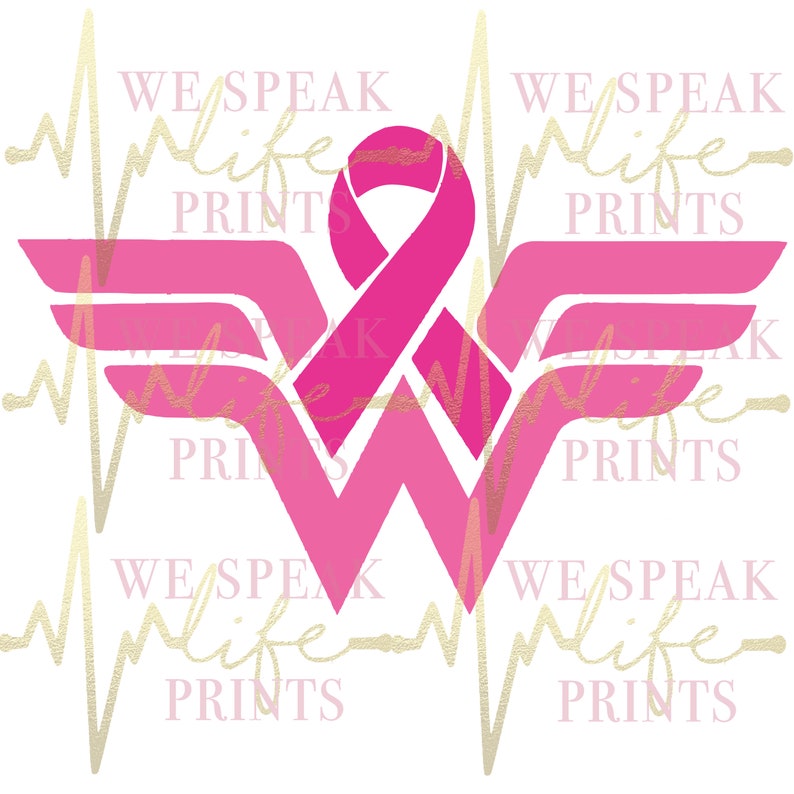 Download Wonder Woman Fight Cancer SVG Files Wonder Woman DXF Cutting | Etsy
