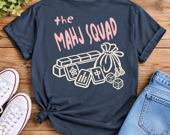 The Mahjong Squad Mahjong Game Design T-Shirt