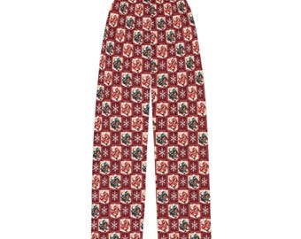 Pantalones de descanso con estampado de perro salchicha, pijamas familiares