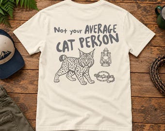 Not Your Average Cat Person T-Shirt | Trapping Shirt, Cat Lover Graphic