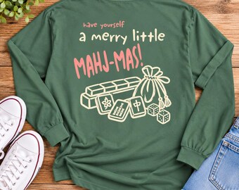 Mahj-Mahj Card Game Long Sleeve T-Shirt