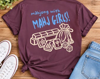 Mahjong With Mahj Girls Graphic T-Shirt