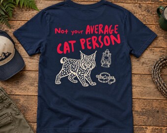 Not Your Average Cat Person T-Shirt | Trapping Shirt, Cat Lover Graphic