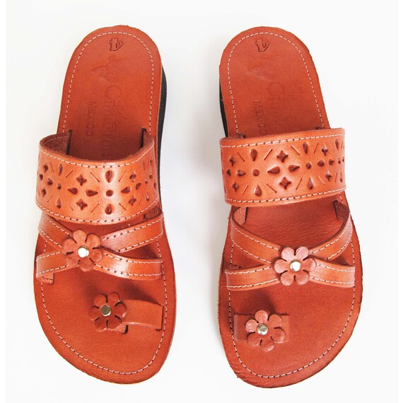 womens mexican leather sandals