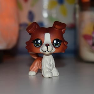 ooak lps eye repaint - hand painted collie