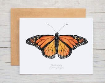 Blank Monarch Wildflower Greeting Card - Etsy