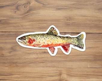 Rio grande cutthroat trout sticker, cutthroat trout sticker, trout sticker, fish sticker, colorado sticker, fishing sticker, fisherman gift