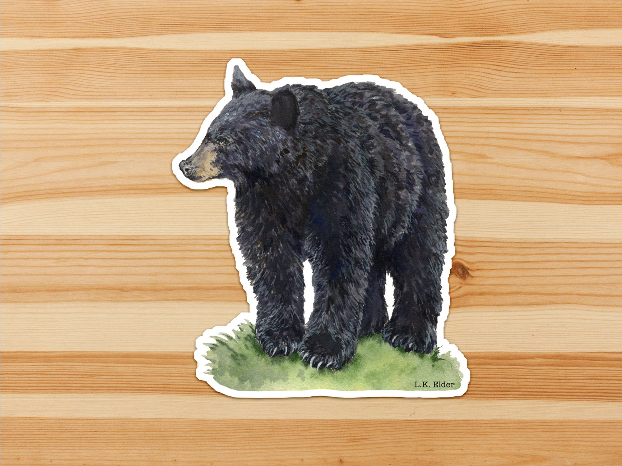 Menacing Grizzly Sticker for Sale by Sisbam