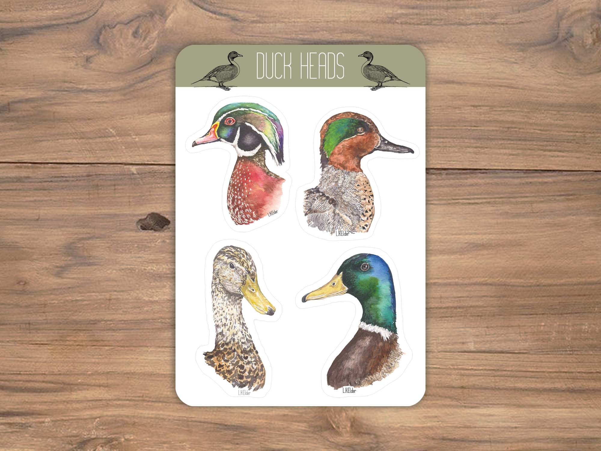 Duck Hunting,Flag,Quack Head,Duck Life,Hunter,Waterfowl,sticker,vinyl decal