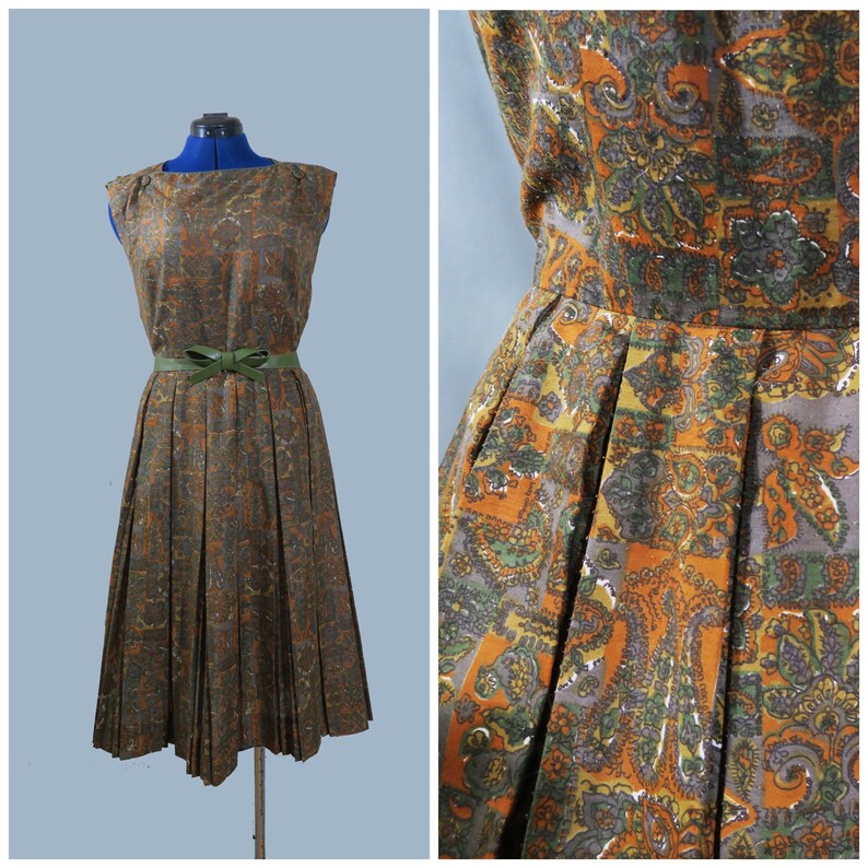 paisley print summer dress