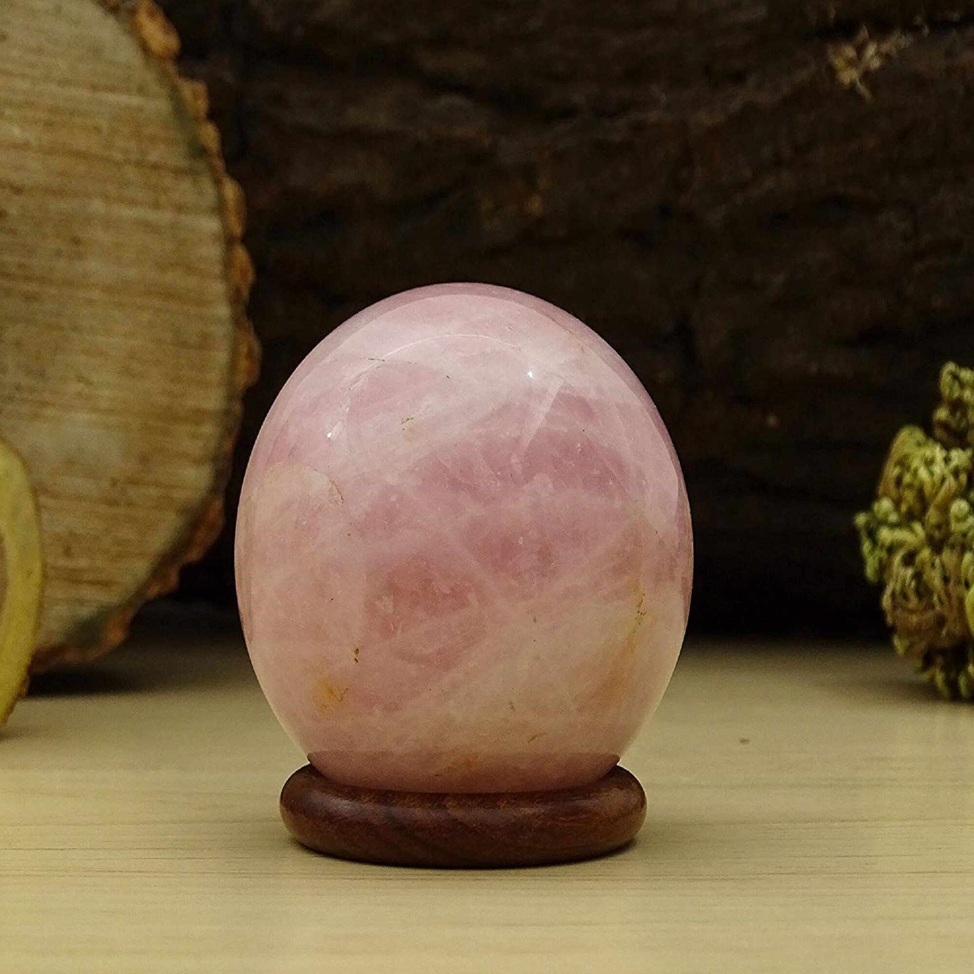 Decorative Rose Quartz Stone Ball Natural Gemstone Sphere Etsy