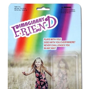 Imaginary Friend Action Figure! Comes with Everything You See Here | Gag Gift White Elephant Secret Santa Gift Funny Dark Humor