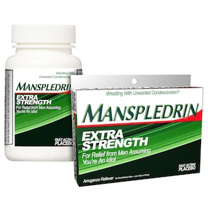 Gift for Her: Manspledrin Box or Bottle! Feminism Mansplaining Gag Gift Funny Feminist Gift for Women Smash the Patriarchy Secret Santa Gift