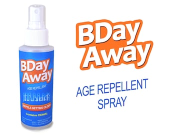 50th Birthday Gift: BDay Away Age Repellent Birthday Gift or Birthday Party Favor 50th Birthday Women