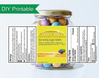 Chill Pill Gift - This printable jar label makes a fun gift or party favor that's sure to make people laugh!