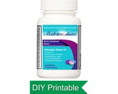 Funny Engagement Gift: Matrimodium Pill Bottle Label(Printable)