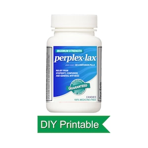 Gag Gift: Perplex-lax! - Download & Print | Prank Gift | Gag Box | Party Favors | Last Minute Gifts