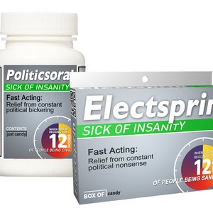 Political Gift: Electsprin & Politicsoral | Anti Trump Gag Gifts for Democrats or Republicans Donald Trump Joe Biden