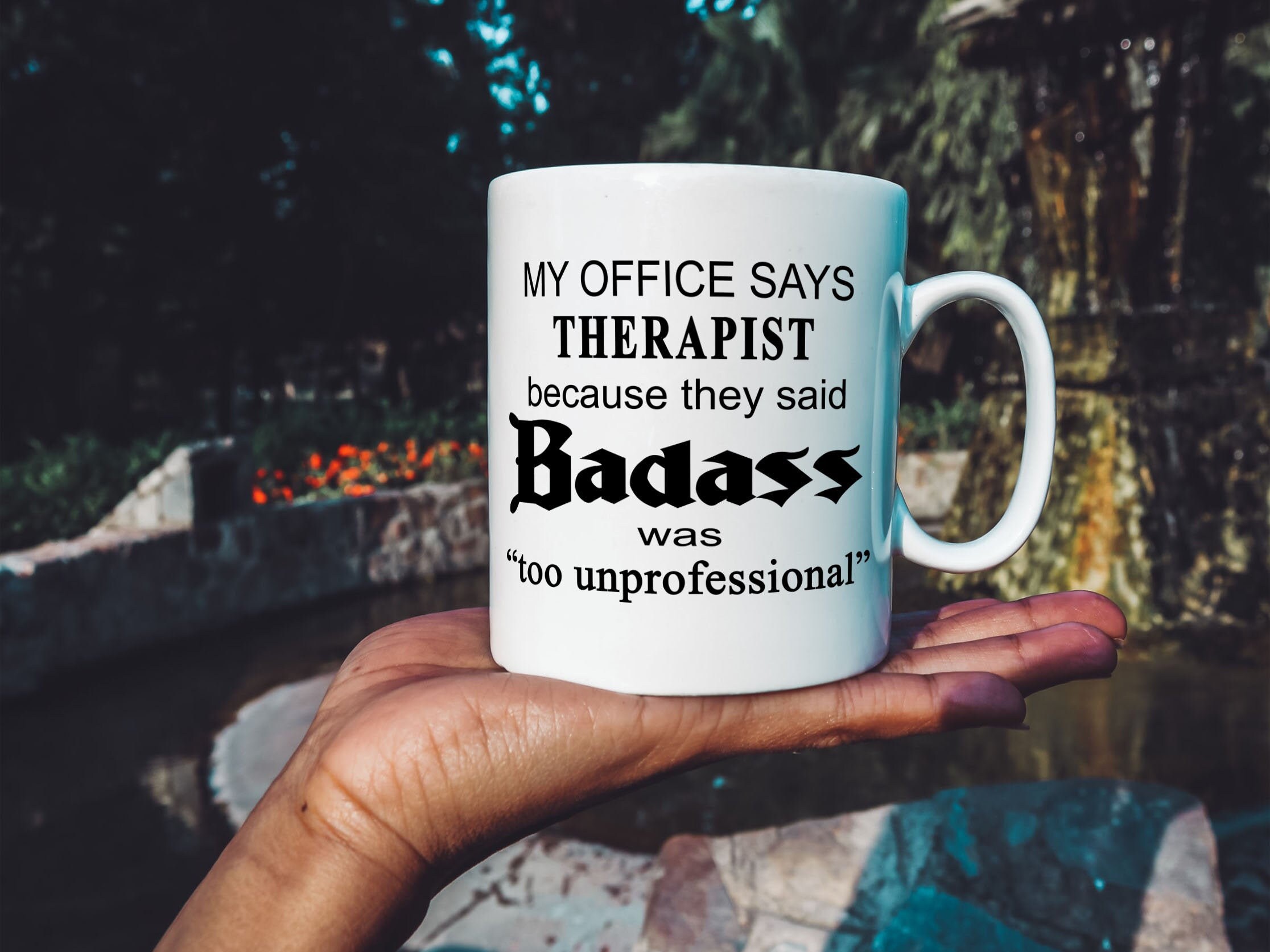 Funny Therapist Gift Badass Mug Edition Therapist Mug MFT Etsy