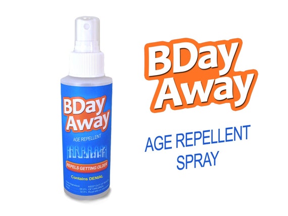 50th Birthday Gift: BDay Away Age Repellent Birthday Gift or Birthday Party Favor 50th Birthday Women