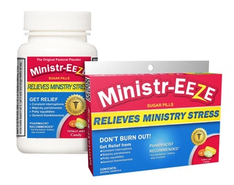 Pastor Gift: Ministr-Eeze Box or Bottle! Gag Gift for Pastor Minister Gift Priest Gift Christian Religious