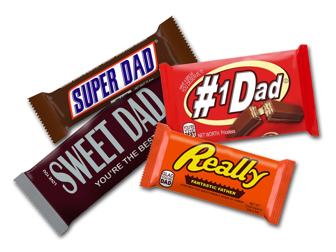 Dad Gift Candy Bar Wrappers Reese s Hershey s Etsy