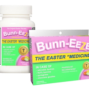 Boîte ou bouteille de sucrerie de Pâques : cadeau de bâillon de Bunn-Eeze ! Faveur de lapin de Pâques pour des paniers de Pâques