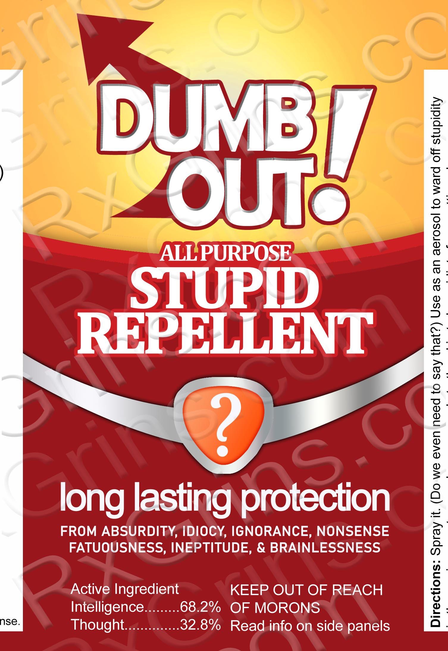Dumb Label Stupid Repellent Label: Funny Teacher Gift (PDF Download) - Etsy
