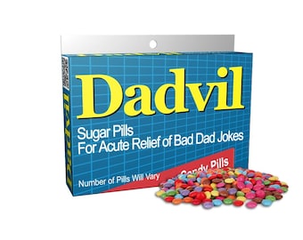 Fathers Day Gift -dadvil! Download Print Dad Birthday Gag Gift