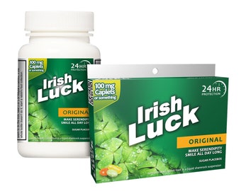 Funny St Patricks Day Gift: Irish Luck Box or Bottle! Notre Dame Fan Lucky Charm Good Luck