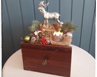 Christmas decoration drawer reindeer