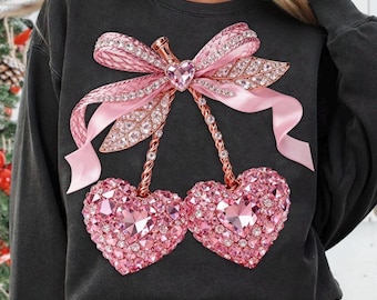 Valentine Cherry Rhinestones