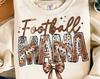 Football Mama Bow Tee