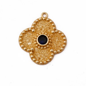 Precious Hydro Iolite Decent Jewelry Pendant, Gemstone Pendant, Blue Pendant, Gold Plated Jewelry, Wedding Gift, Pendant For Sister 3696