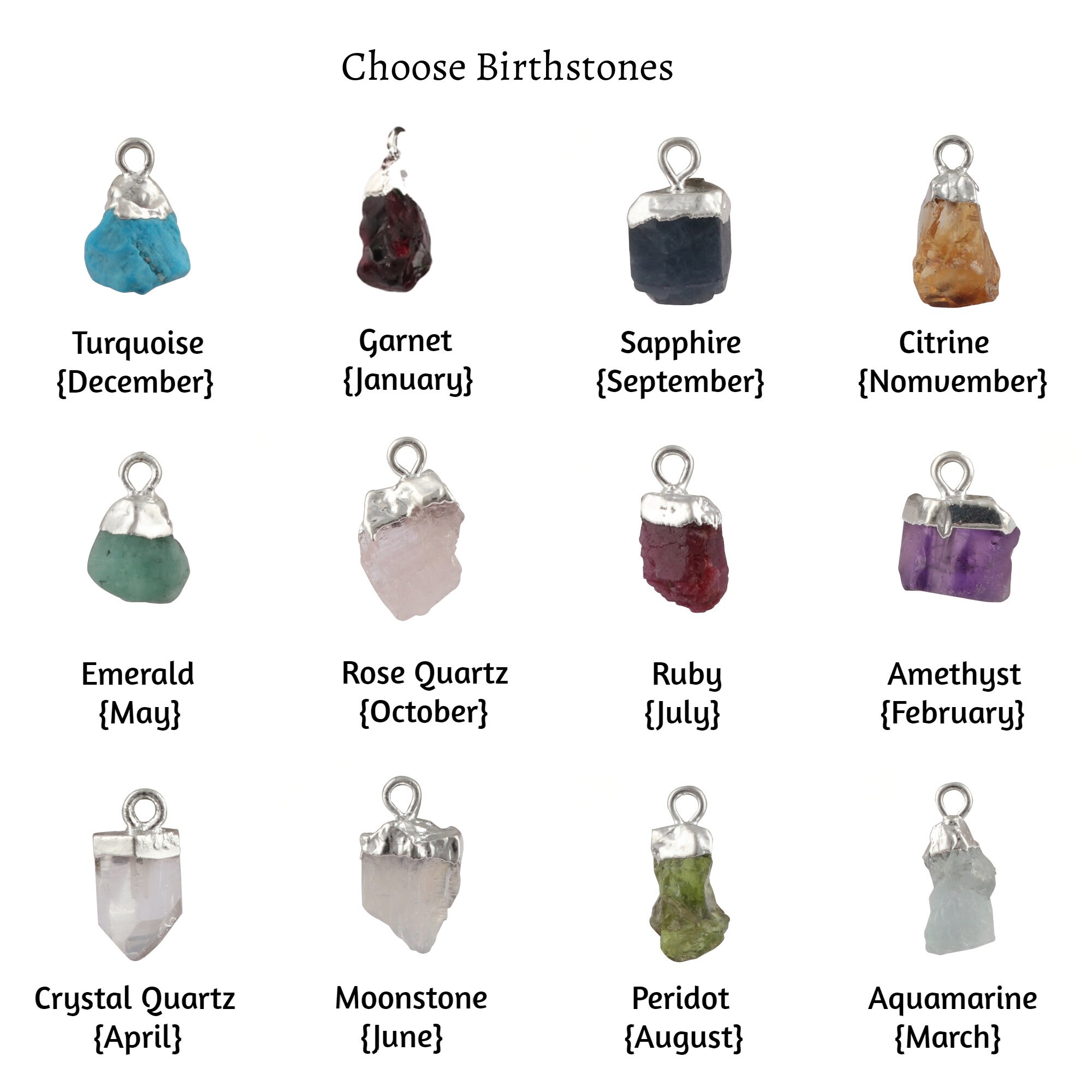 【メーカー再生品】 Rainbow Moonstone Silver Charms, Connectors Birthstone June その他